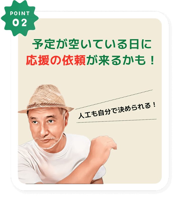 応援の依頼が来るかも！